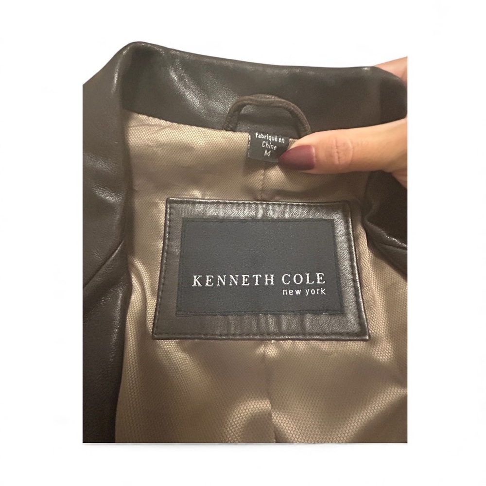 Kenneth Cole Black Leather Jacket - Picture 4 of 7
